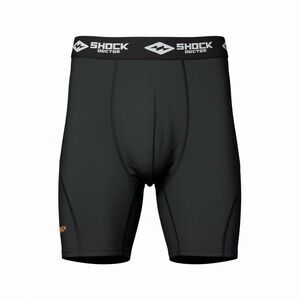 Shock Doctor Compression Shorts Cup Pocket‎ Mens Medium Black Athletic Gym